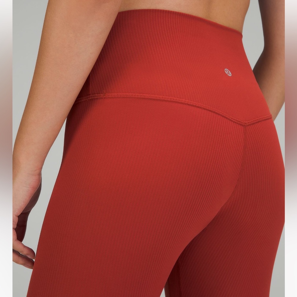 NWOT Align Ribbed High-Rise Leggings 25” Cayenne Size 10